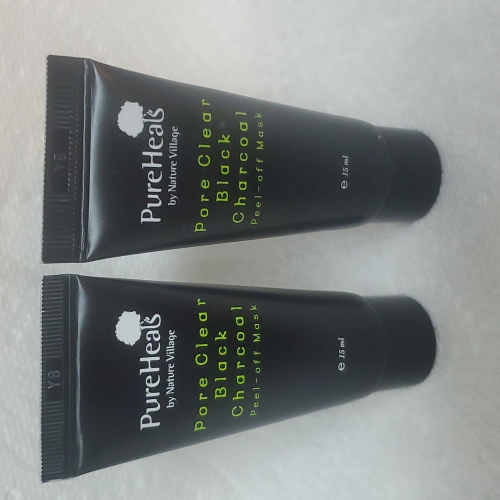 Pureheals Pore Clear Black Charcoal Peel off Mask Lot of 2 Sealed